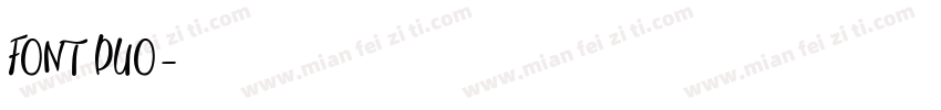 FONT DUO字体转换
